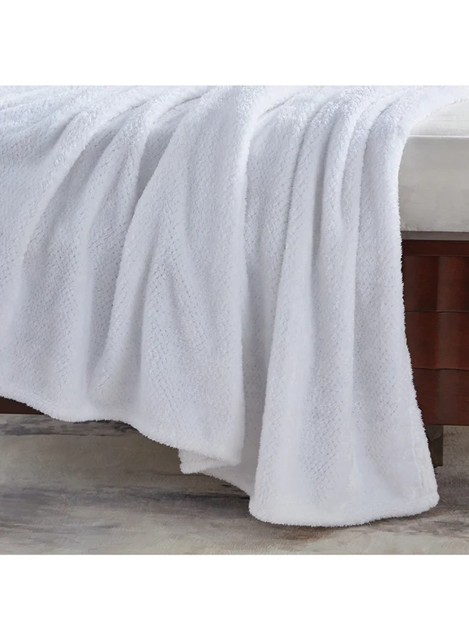 Home Box Lux Popcorn Queen Flannel Blanket 220 x 200 cm