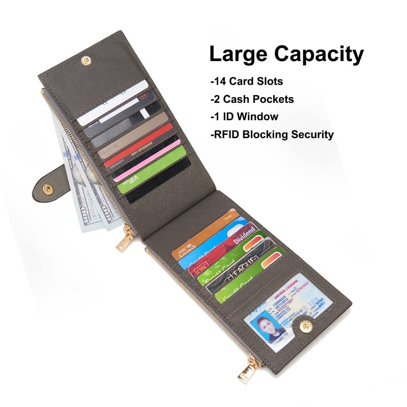 Soperwillton Women Handbags Wallet Tote Bag Shoulder Bag Top Handle Satchel 3pcs Purse Set - Image 3