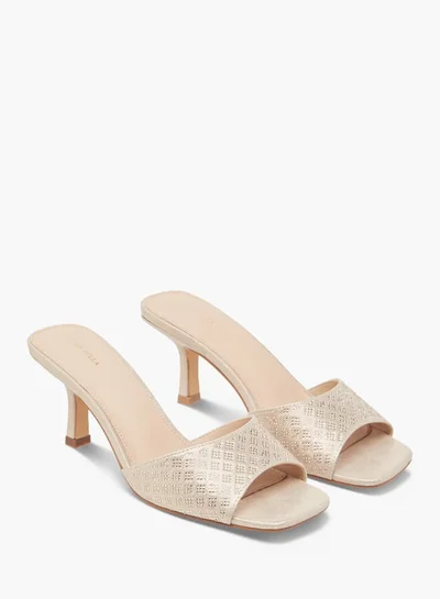 Flora Bella By Shoexpress Women Embellished Slip-On Sandals with Stiletto Heels