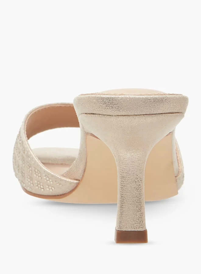 Flora Bella By Shoexpress Women Embellished Slip-On Sandals with Stiletto Heels