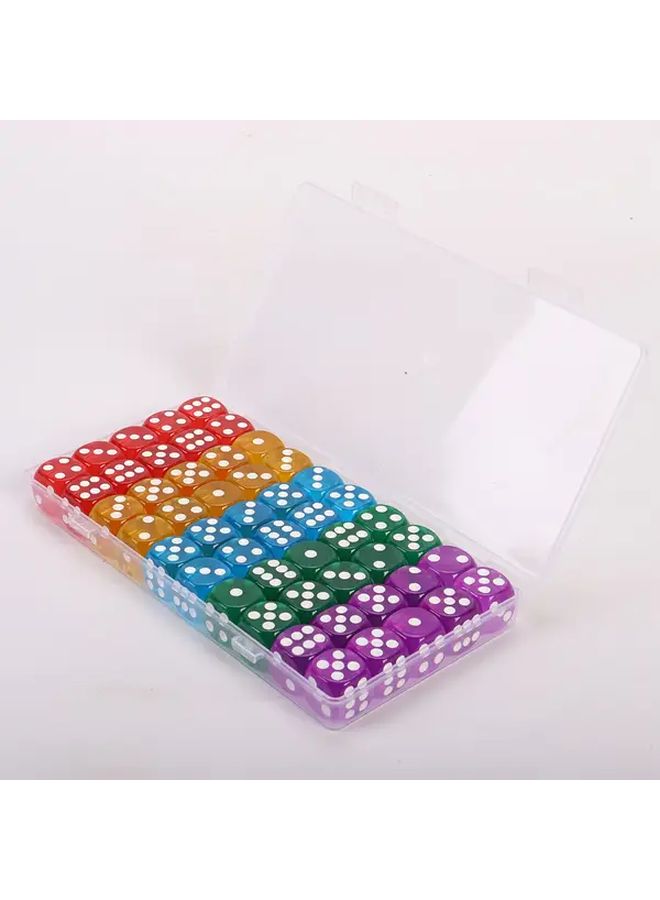 50 Pack 16mm Handmade Acrylic Dice Light Pink Series Vibrant Colors Durable Transparent Boxed Storage For Adult Math Games Board Games RPGs Collectible Gaming Accessories - Image 5
