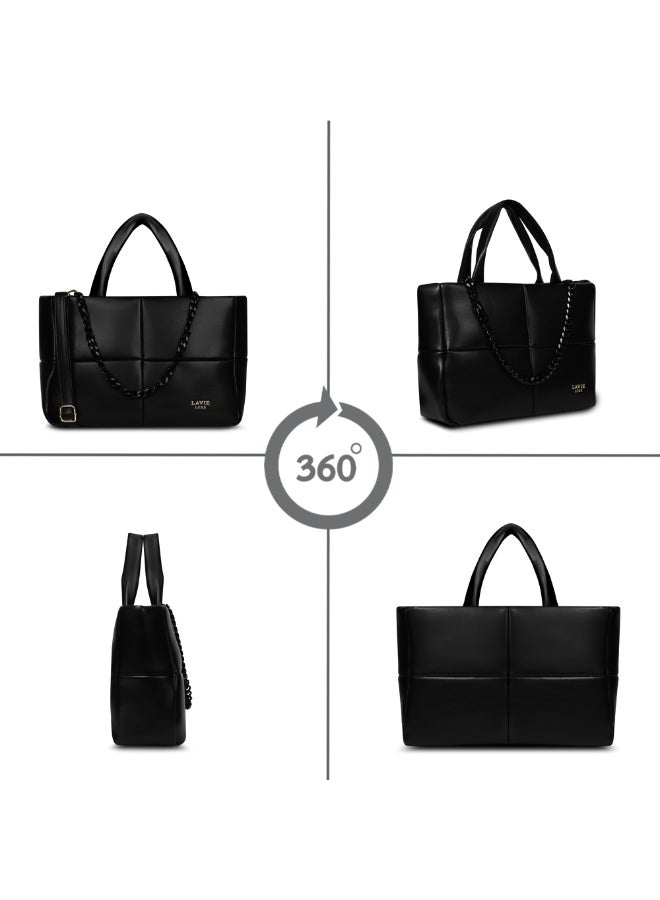 لافي حقيبة نسائية فاخرة صغيرة جداً منتفخة سوداء - Image 4