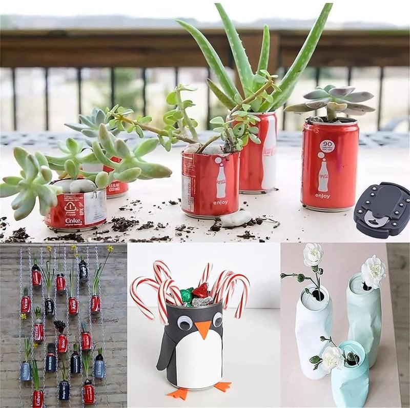 SANTALON Handheld Beer Can Opener Easy Manual Multifunctional Can Opener with Locking Feature Rip and Sip Can Opener Smooth No Debris 819 Oz Beverage Professional Effortless Can Opener - Image 5