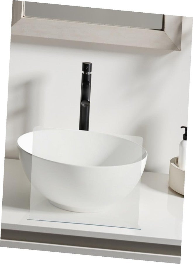 BRIGHTFUFU Bathtub Splash Guard 15.74X4.72X1.57 Inch Splashproof Baffle for Bathroom and Kitchen Easy Install Water Barrier Edge Protector for Shower and Sink Oil Resistant - Image 5