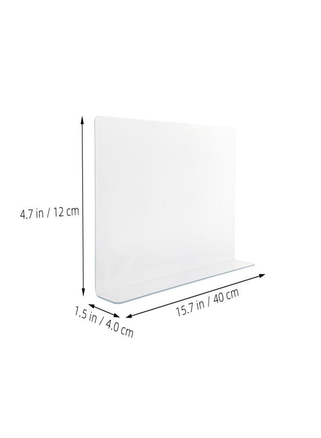 BRIGHTFUFU Bathtub Splash Guard 15.74X4.72X1.57 Inch Splashproof Baffle for Bathroom and Kitchen Easy Install Water Barrier Edge Protector for Shower and Sink Oil Resistant - Image 2