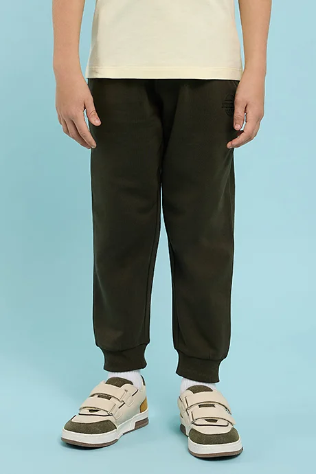 R&B Solid Joggers with Drawstring Waist