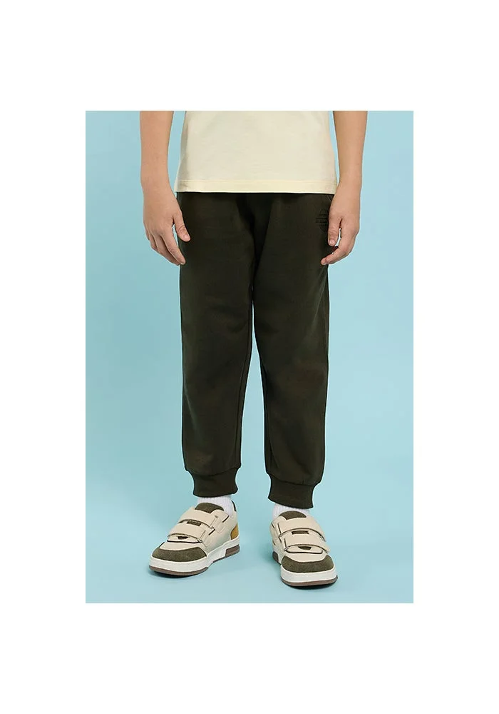 أر أند بي Solid Joggers with Drawstring Waist