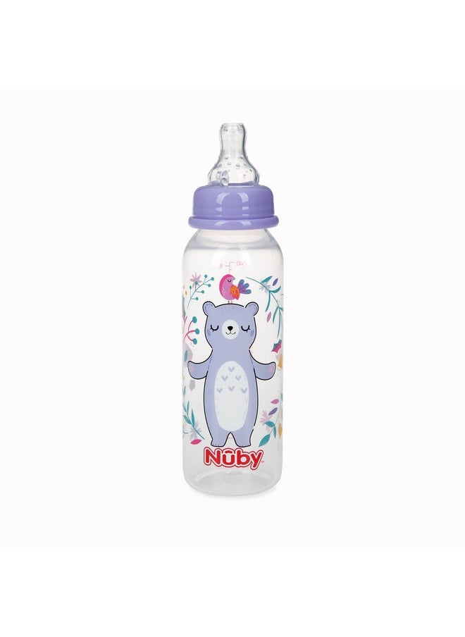 Nuby Nuby Printed Non-Drip Bottle, 1 Pack of 1 Bottle, 8 Ounce, Colors May Vary  - Image 4