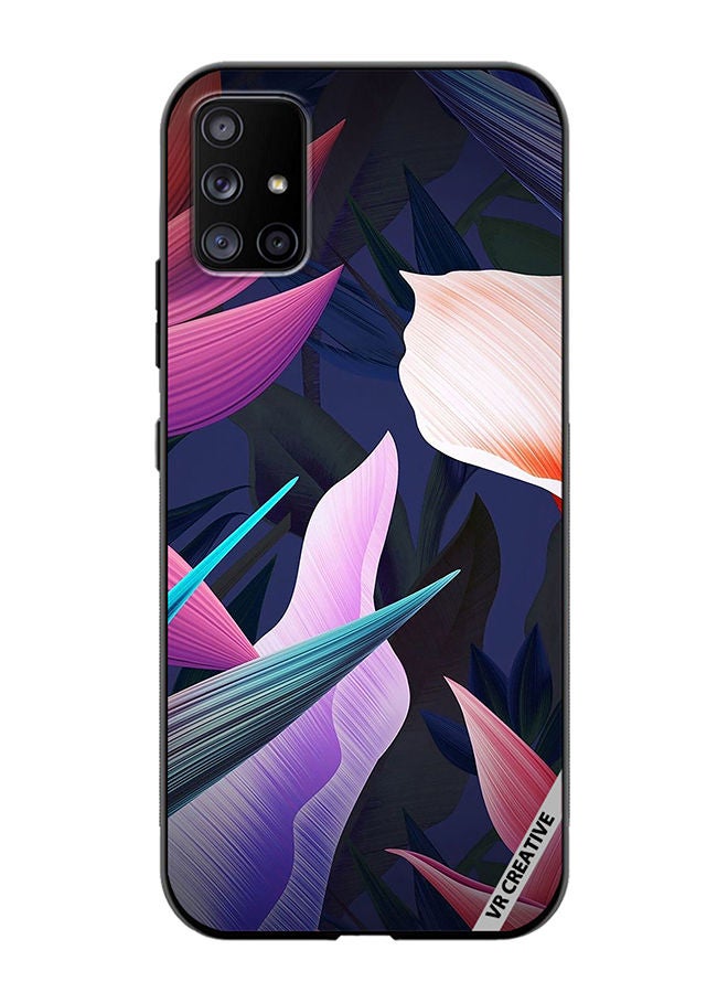 VR CREATIVE Protective Case Cover For Samsung Galaxy A51 5G Colorful Flowers And Leaves Design Multicolour - Image 1