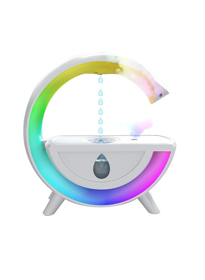 عام مرطب قطرات الماء العائم، مرطب مضاد للجاذبية 800 مل، مرطب ضباب بارد خفيف للمنزل والمكتب، مرطب قطرات الماء العائم المرطب، مرطب مضاد للجاذبية، أبيض - Image 1