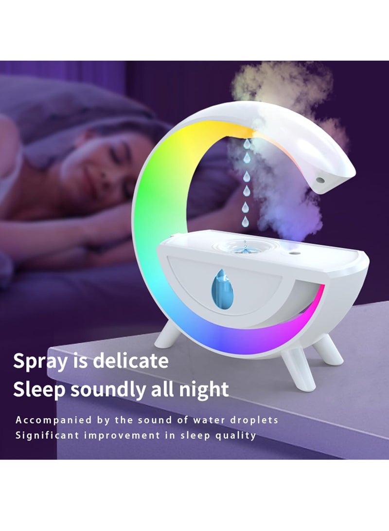 عام مرطب قطرات الماء العائم، مرطب مضاد للجاذبية 800 مل، مرطب ضباب بارد خفيف للمنزل والمكتب، مرطب قطرات الماء العائم المرطب، مرطب مضاد للجاذبية، أبيض - Image 4