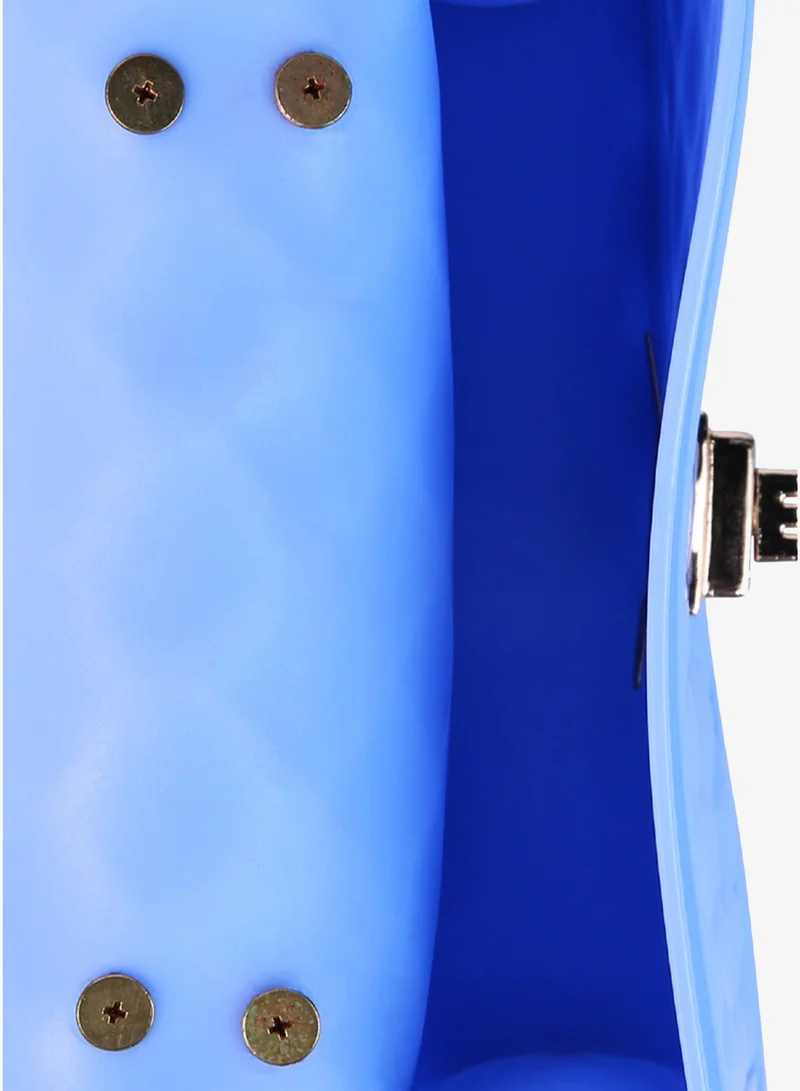 London Rag blue Blue Jelly Quilted Sling Bag for Women | Best Price UAE