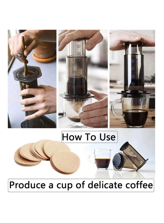 Laicky Replacement Paper Filter Packs Laicky 800 Count Unbleached Coffee Filter Paper Round Coffee Maker Filters Compatible with Aerobie Aeropress Coffee and Espresso Makers Disposable Coffee Tea Filters - Image 4