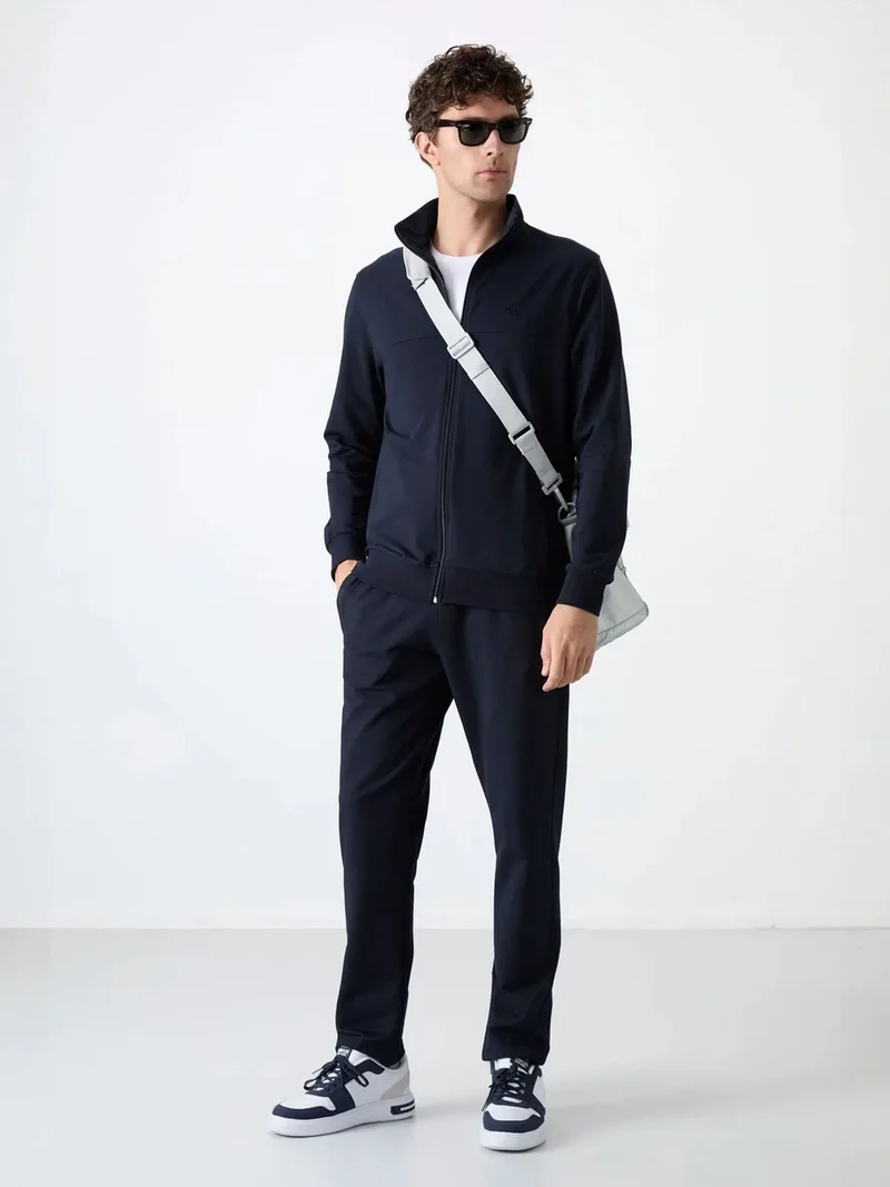 Tommylife TOMMY Men's Relaxed Fit Zip-collar Sweatshirt And Pants Set