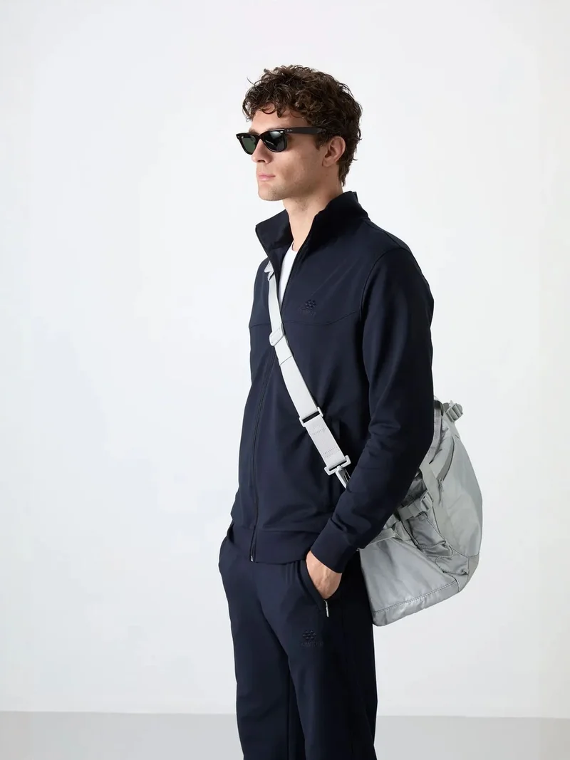 Tommylife TOMMY Men's Relaxed Fit Zip-collar Sweatshirt And Pants Set