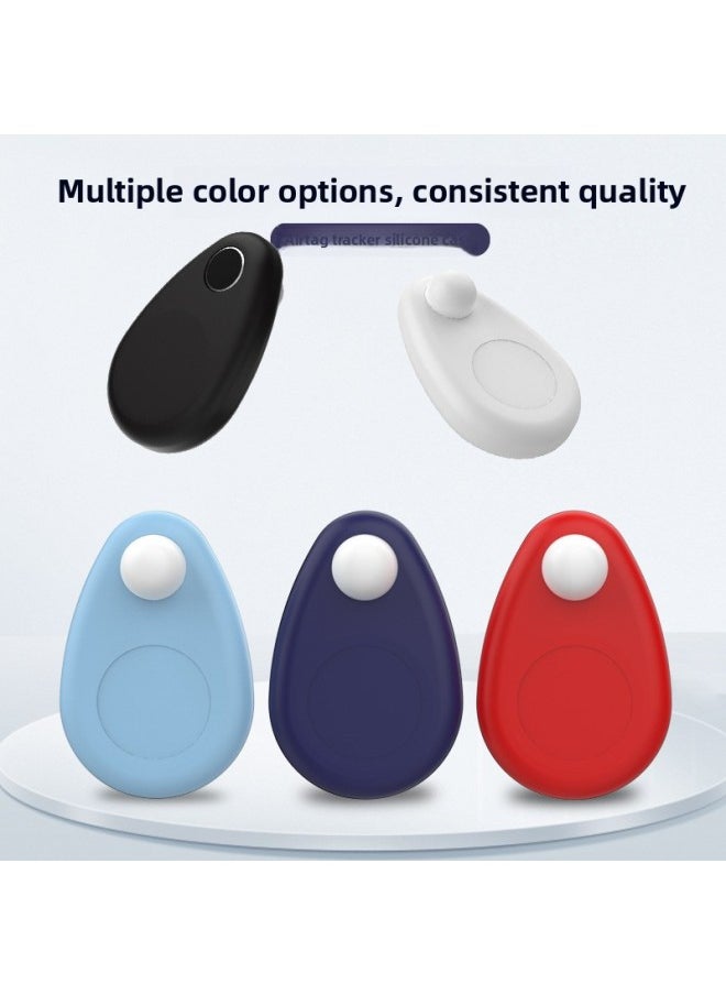 Generic - Product Applicable For Apple Airtag Protective Cover For Apple Silicone Protective Cover-Color:Black OPP Bag - Image 1