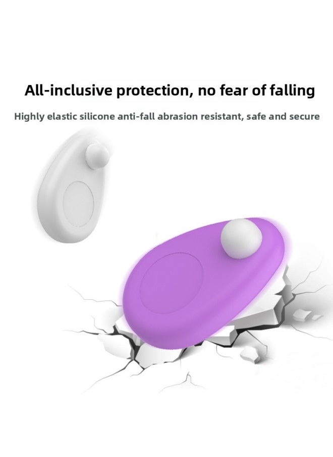 Generic - Product Applicable For Apple Airtag Protective Cover For Apple Silicone Protective Cover-Color:Black OPP Bag - Image 1