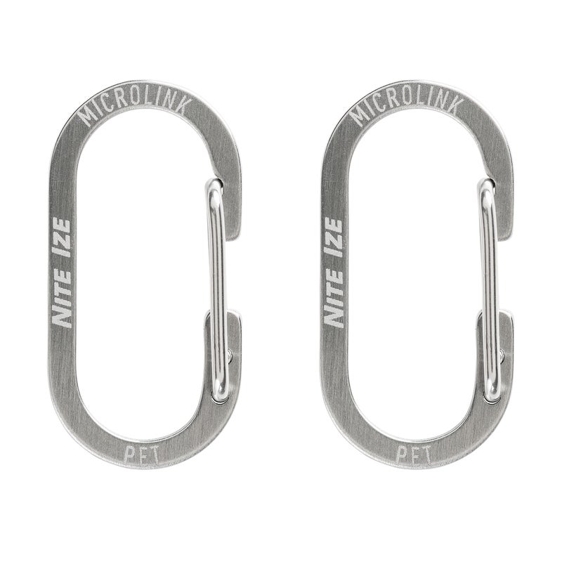 Nite IZE MicroLink Pet Tag Carabiner, Stainless Steel Cat and Dog Tag Clip, 2 Count (Pack of 1) - Image 2