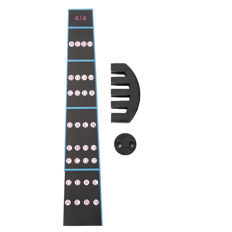 ASTONVILLA Violin Mute Practice Mute With Fingerboard Stickers 5 Claw Round - Quiet Violin Practice Violin Accessories for Beginners - Image 1