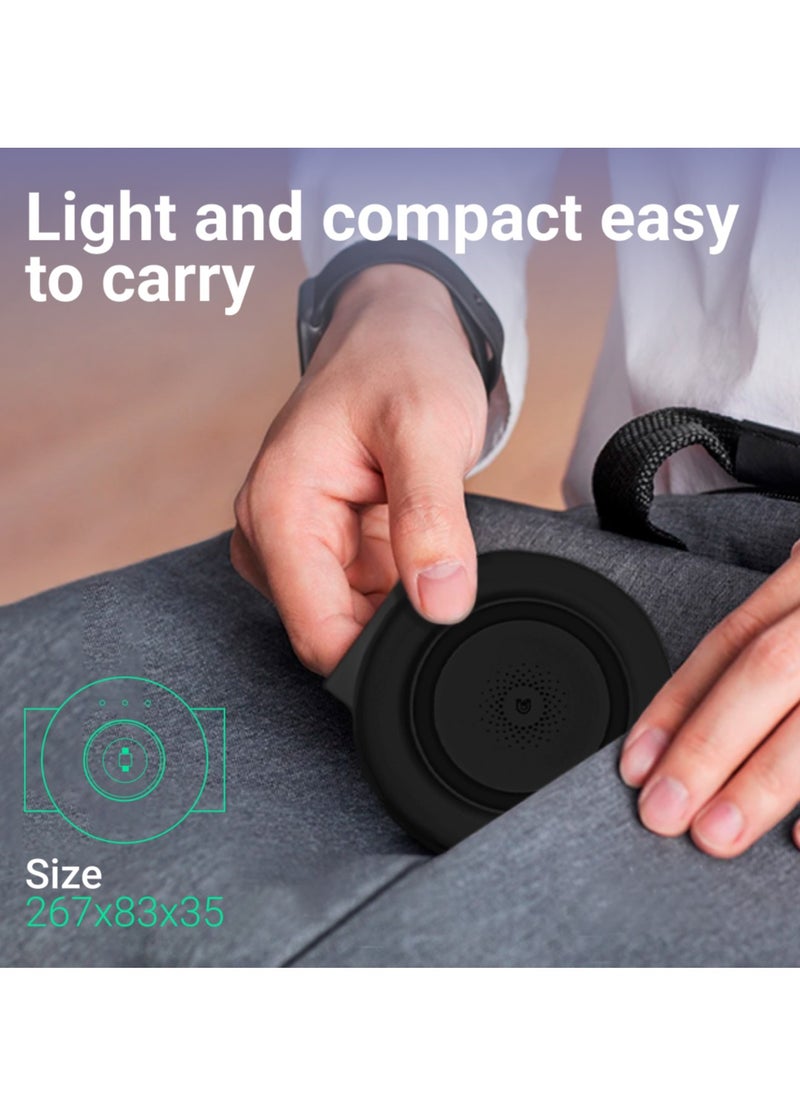 AMROAH - 3 in 1 Wireless Charger Foldable Pad, 18W Fast Magnetic All in One Travel Charging Station with Magsafe for iPhone 16/15/14/13/12/ Series for iWatch 8 7 6 5 4 3 2 SE for Airpods 3 2 Pro, Black - Image 1