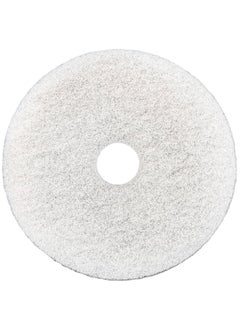 RACO RACO Polishing Pad 17”, Floor Cleaning Pads Diamond Polishing Pad for Granite Marble Concrete Stone White  - Image 1