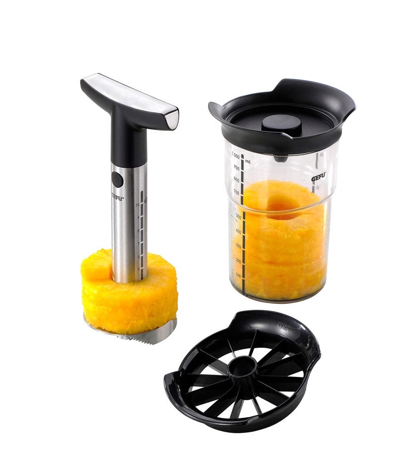 Gefu 13550 Pineapple Slicer Silver Black