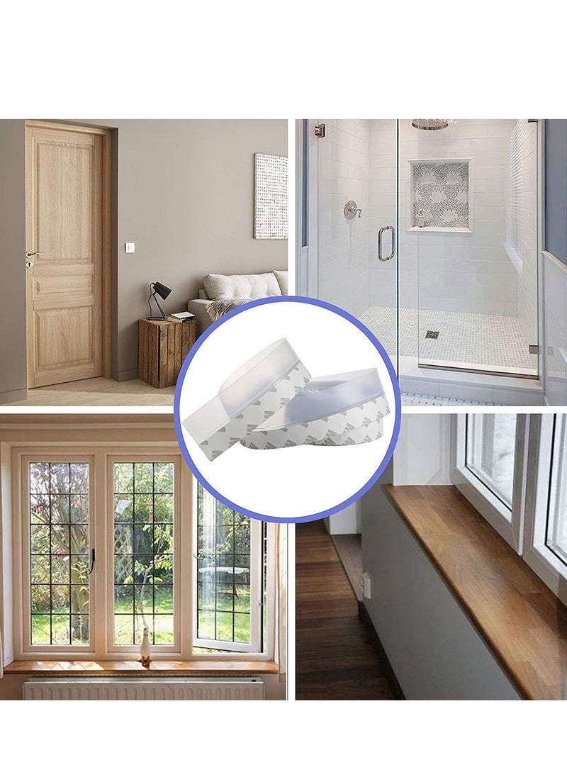 TYCOM - Silicone Seal Strip and Weather Stripping with Self Adhesive for Bottom of Door Draft Stopper 3M Weather Stripping Door Bottom Gap Replacement Strip Roll Soundproof 35MM - Image 1
