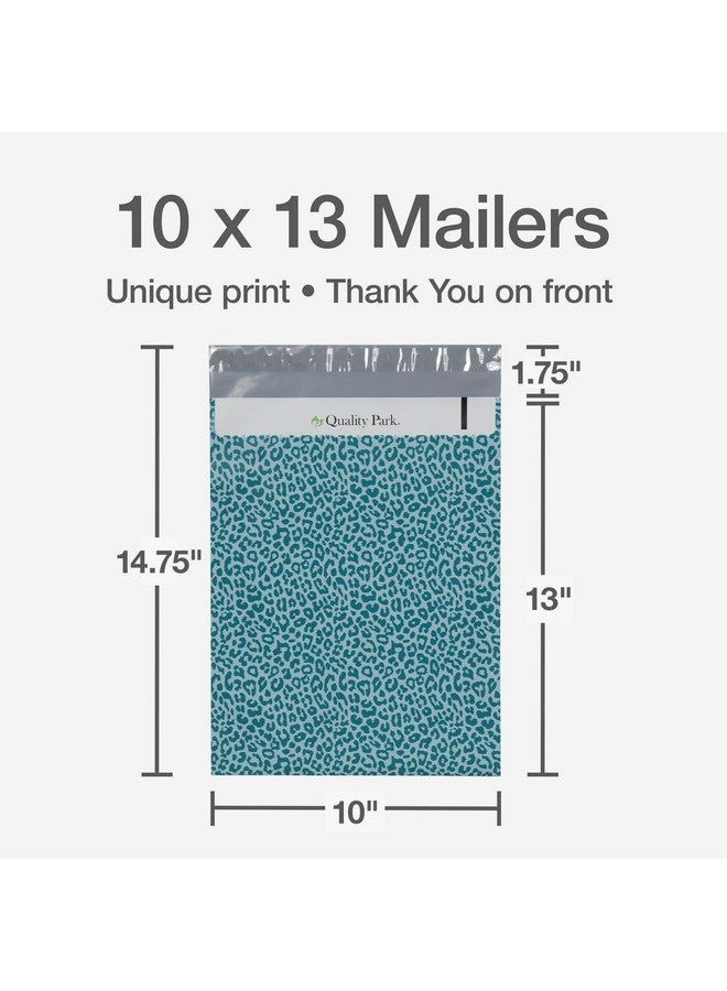 كوالتي بارك شكرا لك بولي ميلرز 10 × 13 بوصة مغلفات الشحن 100 حزمة الذاتي ختم أكياس شحن مقاومة للماء للملابس ليوبارد (Qua89301) - Image 2