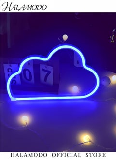 HALAMODO Cloud Neon Sign LED Neon Light Battery or USB Powered Night Light Decor Kid's Bedroom Wall Decorative Night Light for Room & Birthdays & Parties & Wedding  - Image 2