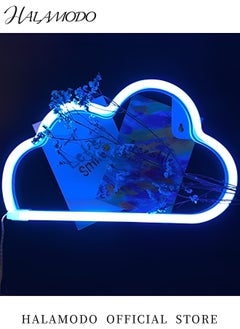 HALAMODO Cloud Neon Sign LED Neon Light Battery or USB Powered Night Light Decor Kid's Bedroom Wall Decorative Night Light for Room & Birthdays & Parties & Wedding  - Image 3