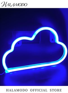 HALAMODO Cloud Neon Sign LED Neon Light Battery or USB Powered Night Light Decor Kid's Bedroom Wall Decorative Night Light for Room & Birthdays & Parties & Wedding  - Image 4