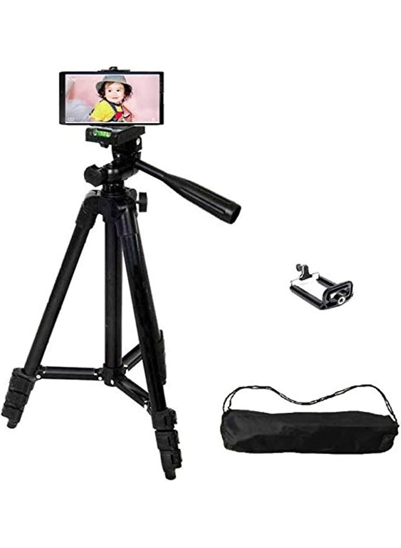 Portable Tripod. Tripod for Mobile and Camera - Lightweight Aluminum - Model 3120A - Black Edition - Image 3