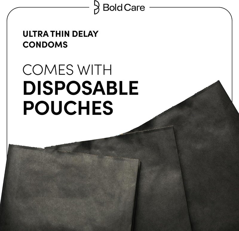Bold Care Ultra Thin Delay Condoms - Pack of 10 - Image 5