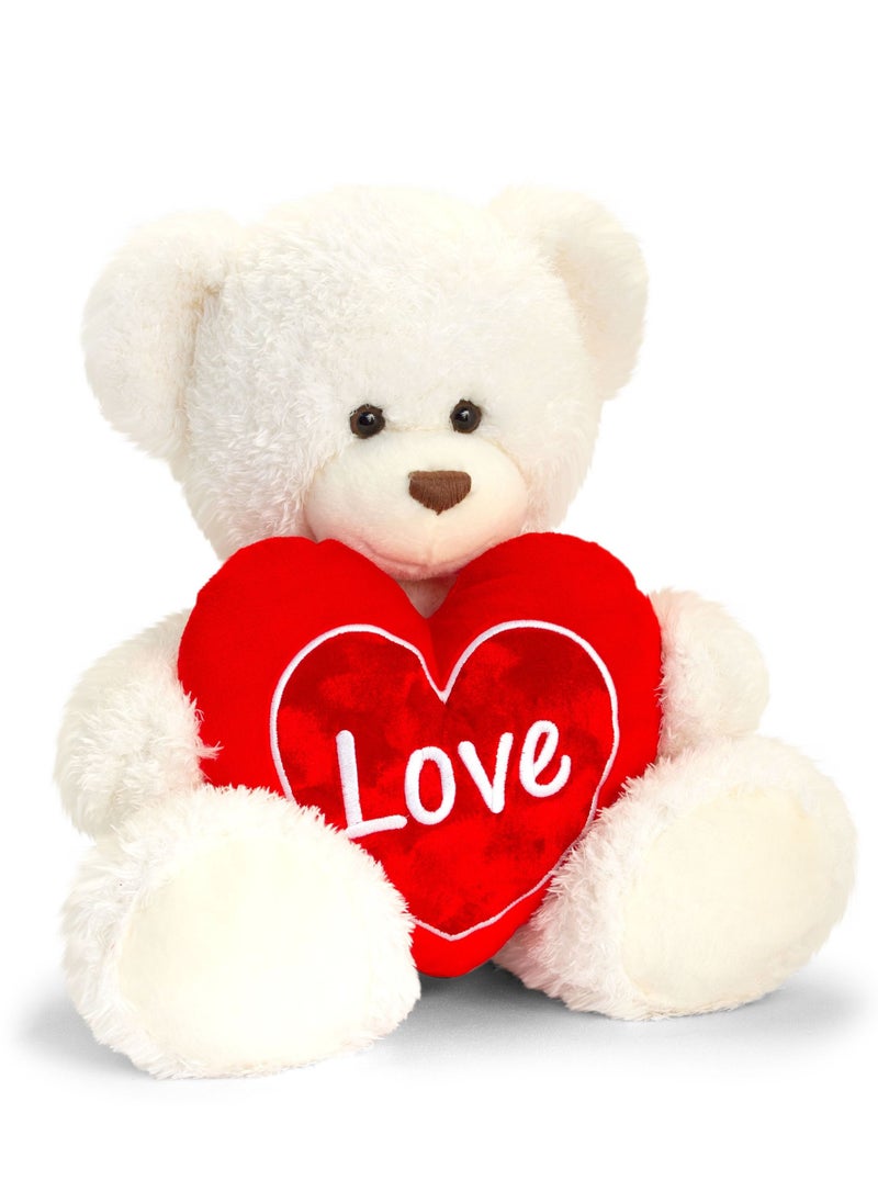 Keel Toys - 25cm Barnaby Bear with Heart 2 Asstd - Image 1