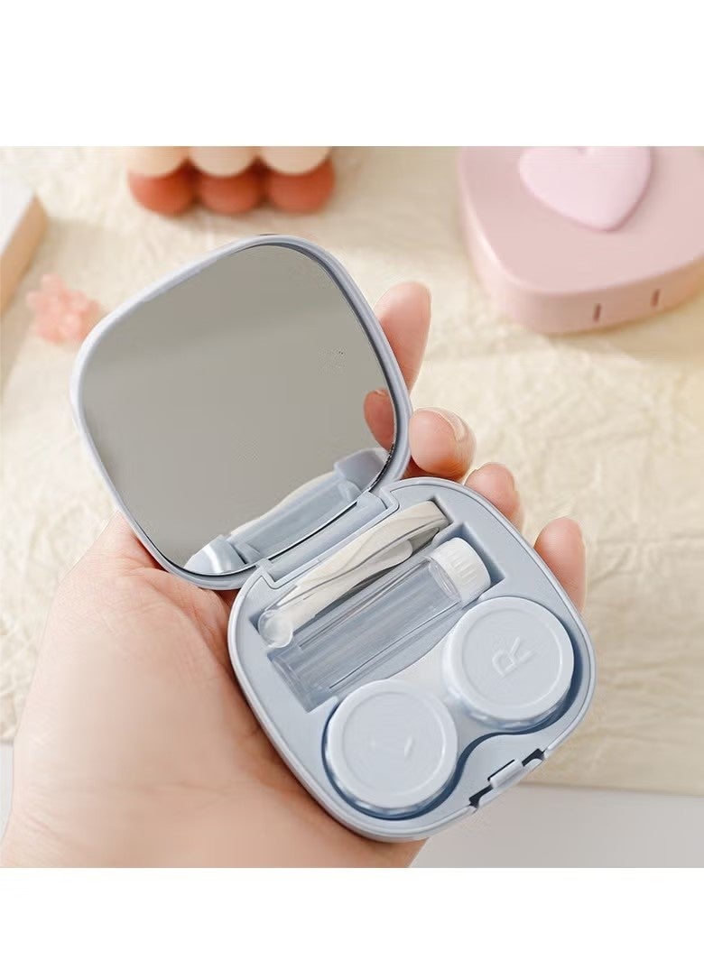2PCS Contact Lens Case With Mirror Container L And R Caps - Image 4