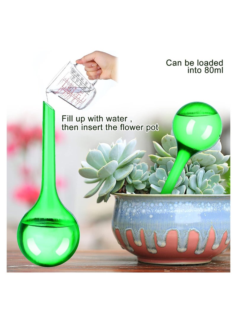 12 Pcs Self-Watering Bulbs for Plants Automatic Watering Globes Garden Watering Device for Houseplants Vacation Plant Care Drip Irrigation Spikes Watering System - Image 2