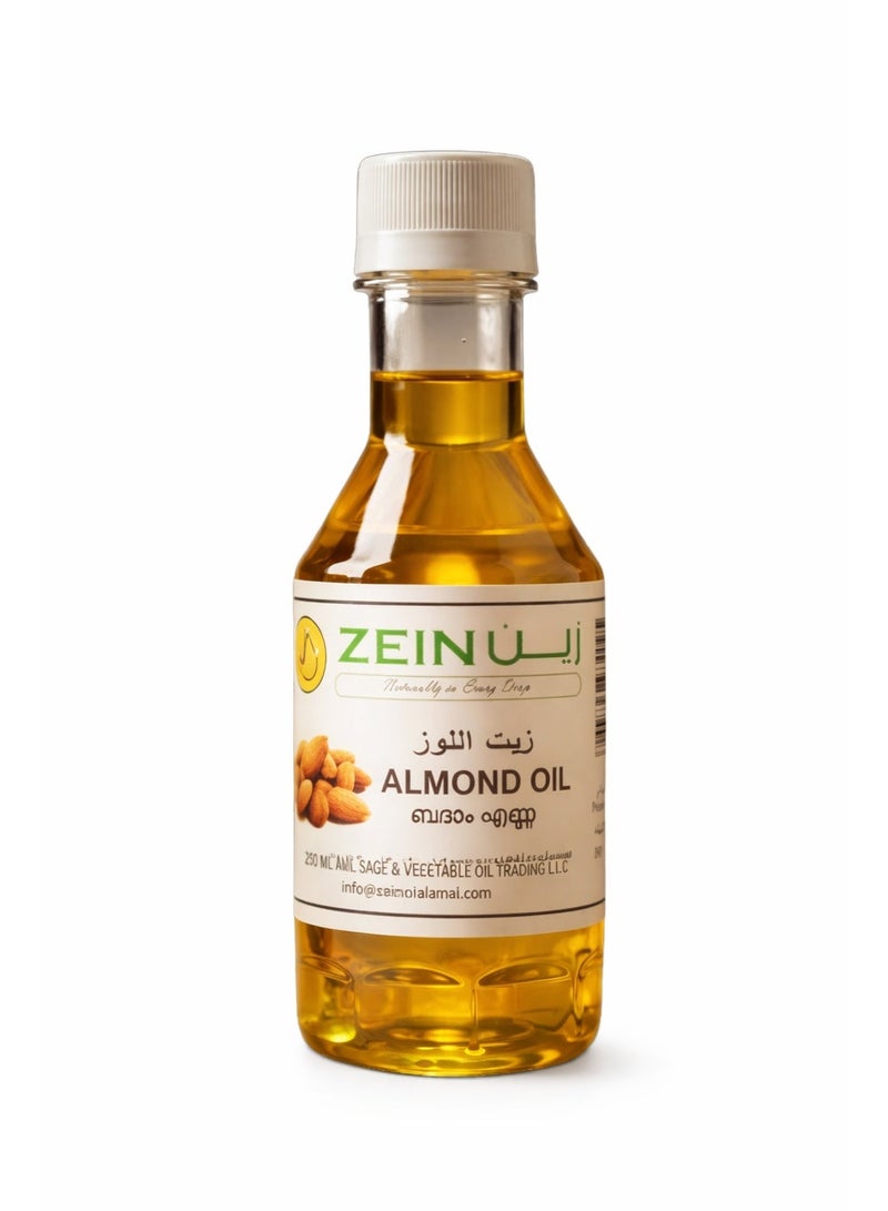 Zein Almond Oil Pure Sweet Almond Oil – Zait Al Loz Cold Pressed Natural Oil for Skin, Hair & Wellness Support – Rich in Vitamin E & Nutrients – 100ml - Image 2