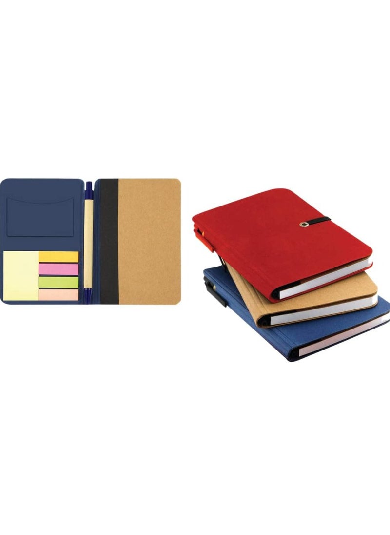 Eco-neutral - A5 Pocket Diary With Sticky Notes, Card Holder and Ballpoint Pen - Image 1