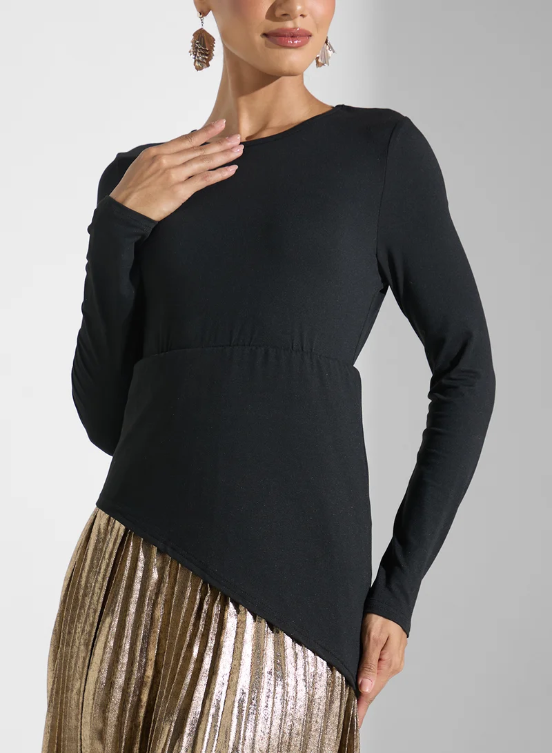 Khizana Pleated Maxi Dress