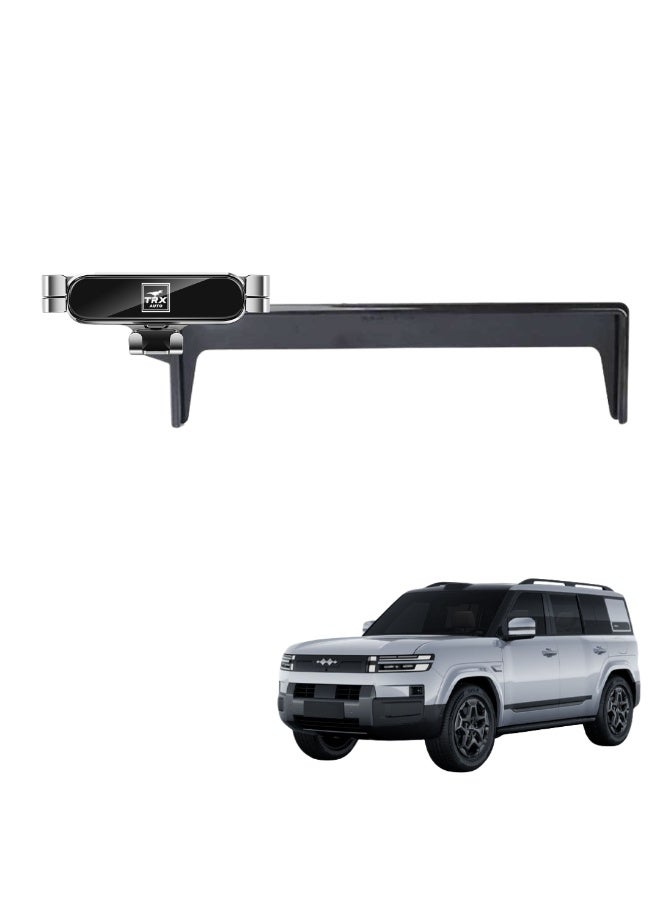 TRX AUTO BYD Leopard Ti7 15.6 Inch Premium Car Phone Holder for Dashboard Screen (2025-2026) | 5-Axis Adjustable Mount | One-Hand Operation | Strong Stable Grip | Universal Smartphone Holder - Image 1