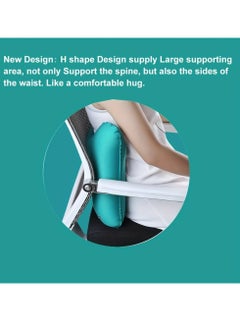 Generic 1pc,Ergonomic Inflatable Waist Pillow - Portable Lumbar Support for Enhanced Comfort on Flights, Travels, and Home or Office Use - Easy to Inflate, Versatile Travel Accessory  - Image 2