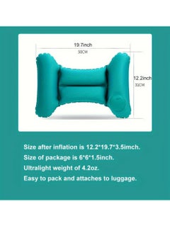 Generic 1pc,Ergonomic Inflatable Waist Pillow - Portable Lumbar Support for Enhanced Comfort on Flights, Travels, and Home or Office Use - Easy to Inflate, Versatile Travel Accessory  - Image 3