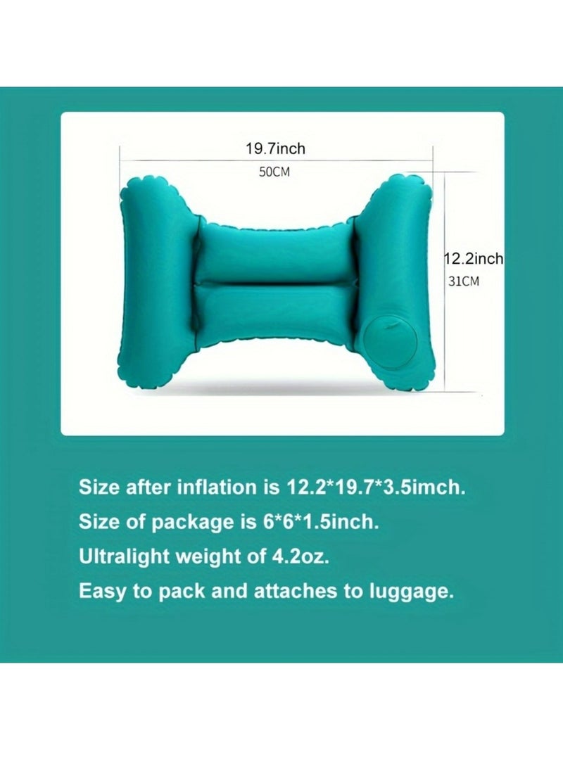 Generic 1pc,Ergonomic Inflatable Waist Pillow - Portable Lumbar Support for Enhanced Comfort on Flights, Travels, and Home or Office Use - Easy to Inflate, Versatile Travel Accessory  - Image 3