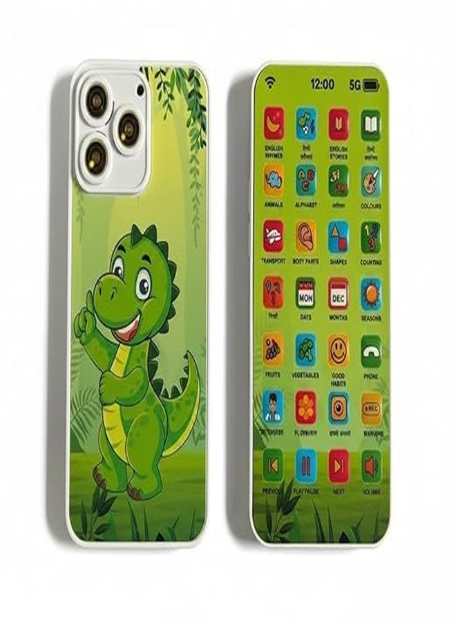 ARTHDEEP Edu Phone Multi Language Learning Toy for Kids | HindiŊ Languages | 28 Learning Functions | Musical Educational Mobile Toy with Camera Sound & Flash | for Boys & Girls 2+ Years - Image 2