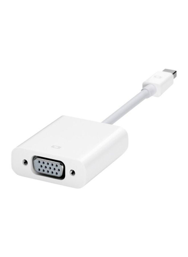 NIBEMINENT Mini Display Port To VGA Adapter White - Image 1