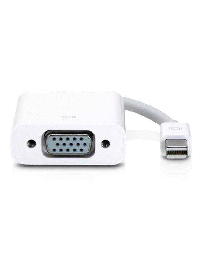 NIBEMINENT Mini Display Port To VGA Adapter White - Image 4