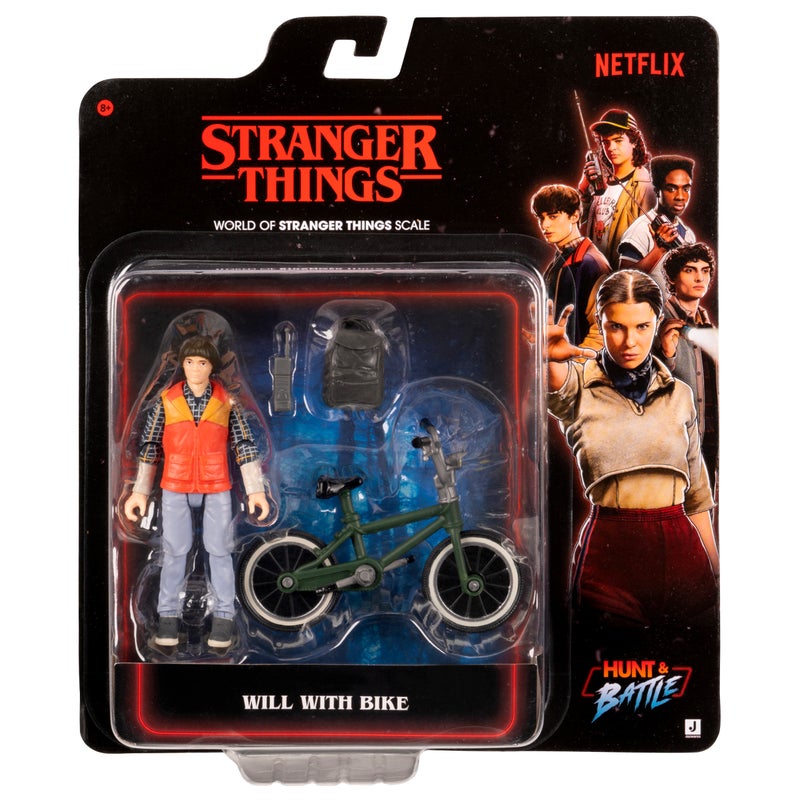 Stranger Things World of Core Collectible Figure 3-Inches Will with Bike | Netflix Series | Action Figure | Character Figure Gift for Kids and Collectors - Image 1