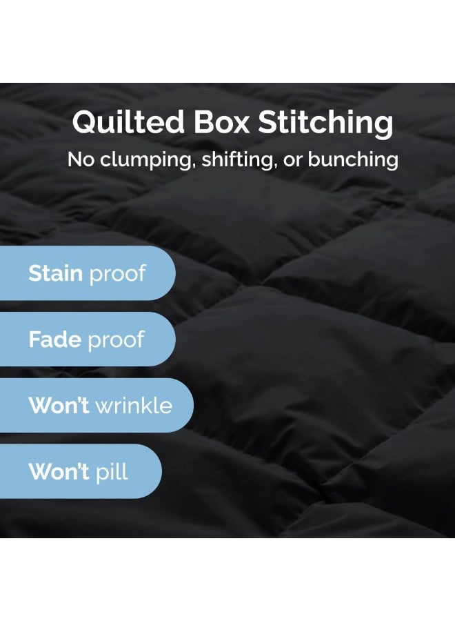 CGK Unlimited CGK Unlimited Comforter Duvet Insert Warm, Lightweight & Breathable Queen Size Down Alternative Set Hotel Quality Bedding  - Image 3