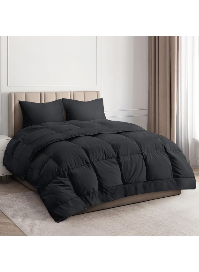 CGK Unlimited CGK Unlimited Comforter Duvet Insert Warm, Lightweight & Breathable Queen Size Down Alternative Set Hotel Quality Bedding  - Image 1