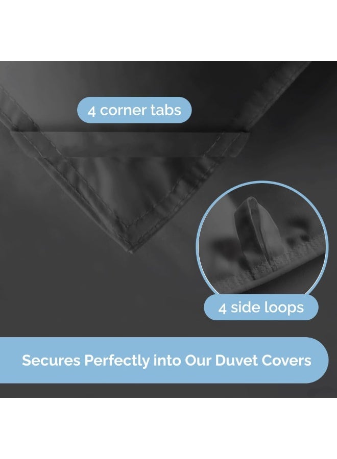 CGK Unlimited CGK Unlimited Comforter Duvet Insert Warm, Lightweight & Breathable Queen Size Down Alternative Set Hotel Quality Bedding  - Image 5